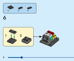 LEGO 40672 instructions page 8 – build guide