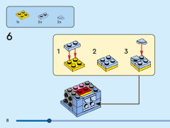 LEGO 40674 instructions page 8 – build guide