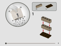 LEGO 40676 instructions page 3 – build guide