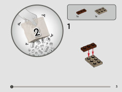 LEGO 40676 instructions page 3 – build guide