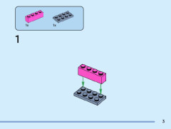 LEGO 40677 instructions page 3 – build guide