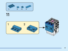 LEGO 40749 instructions page 9 – build guide
