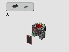 LEGO 40796 instructions page 9 – build guide