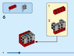 LEGO 40798 instructions page 8 – build guide