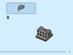 LEGO 40801 instructions page 9 – build guide