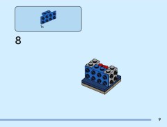 LEGO 40801 instructions page 9 – build guide