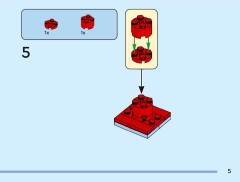 LEGO 40801 instructions page 5 – build guide