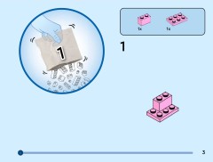 LEGO 40802 instructions page 3 – build guide