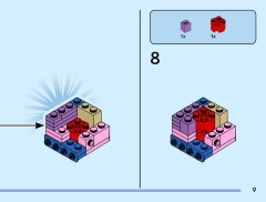 LEGO 40802 instructions page 9 – build guide