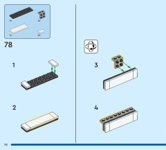 LEGO 40805 instructions page 72 – build guide