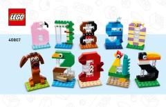 LEGO 40807 instructions page 1 – build guide