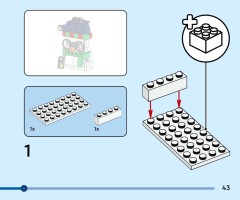 LEGO 40812 instructions page 43 – build guide
