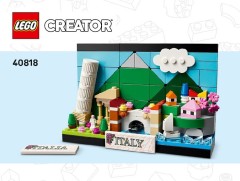 LEGO 40818 instructions page 1 – build guide
