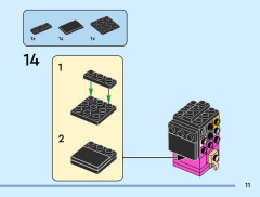 LEGO 40861 instructions page 11 – build guide