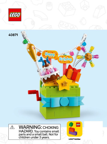 LEGO 40871 instructions page 1 – build guide