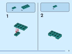LEGO 40878 instructions page 3 – build guide