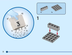 LEGO 40879 instructions page 2 – build guide