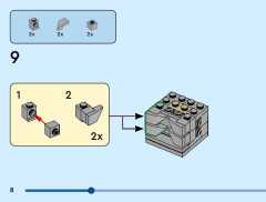 LEGO 40879 instructions page 8 – build guide