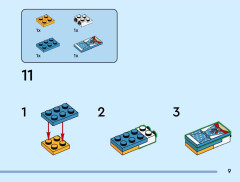 LEGO 40879 instructions page 9 – build guide