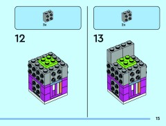 LEGO 40884 instructions page 15 – build guide