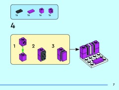 LEGO 40884 instructions page 7 – build guide