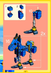 LEGO 4090 instructions page 67 – build guide