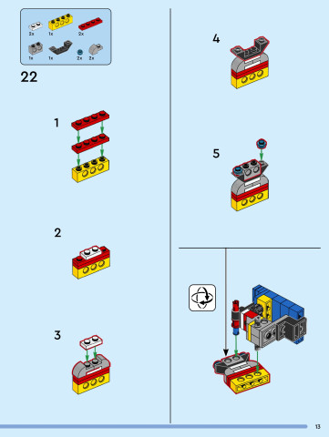 LEGO 40921 instructions page 13 – build guide