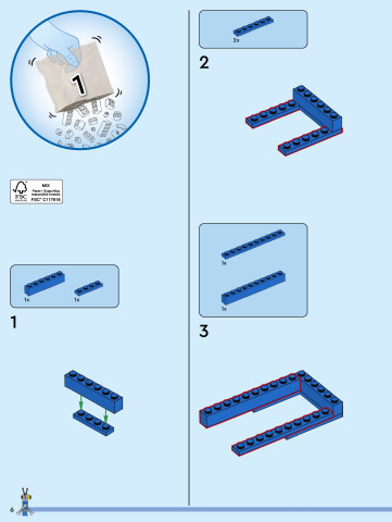 LEGO 40921 instructions page 6 – build guide