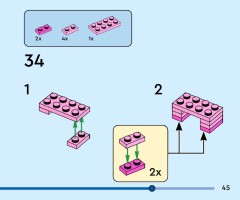 LEGO 40922 instructions page 45 – build guide