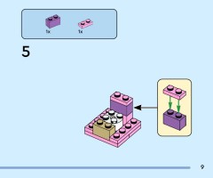 LEGO 40922 instructions page 9 – build guide