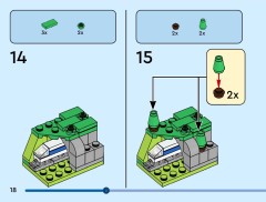 LEGO 40954 instructions page 18 – build guide