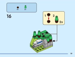 LEGO 40954 instructions page 19 – build guide