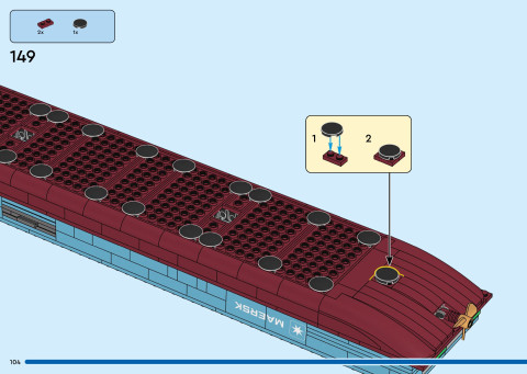 LEGO 40955 instructions page 104 – build guide