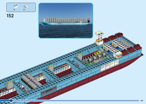 LEGO 40955 instructions page 107 – build guide