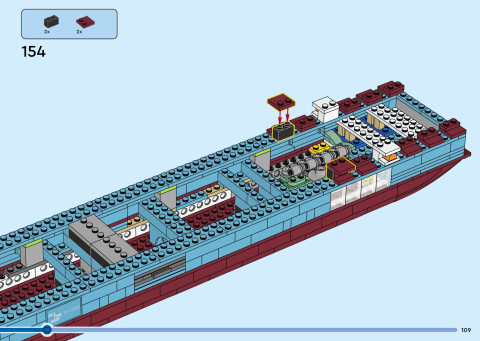 LEGO 40955 instructions page 109 – build guide