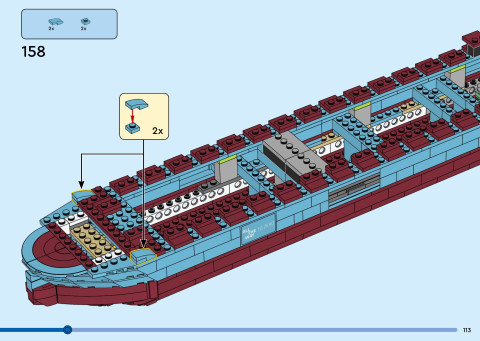 LEGO 40955 instructions page 113 – build guide