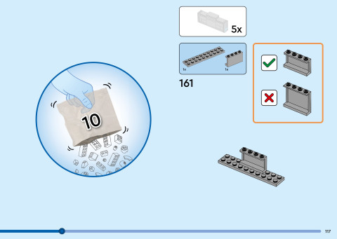 LEGO 40955 instructions page 117 – build guide