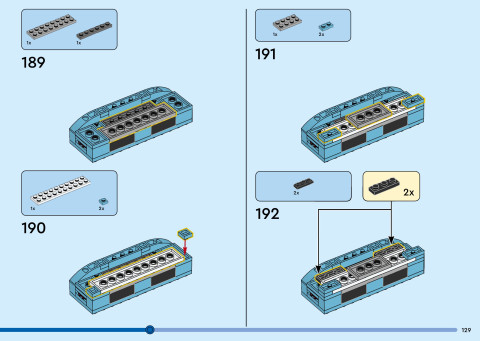 LEGO 40955 instructions page 129 – build guide
