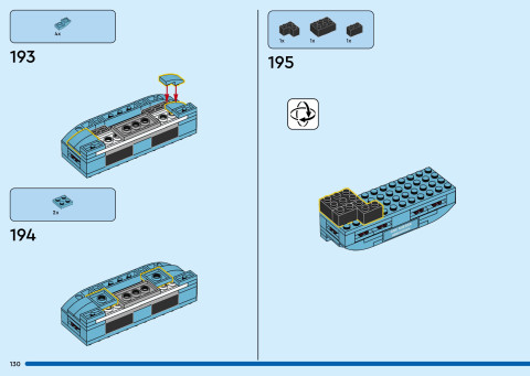 LEGO 40955 instructions page 130 – build guide