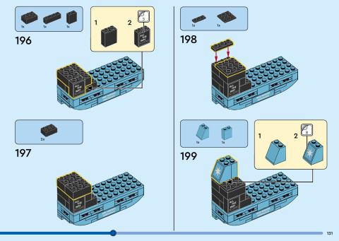 LEGO 40955 instructions page 131 – build guide