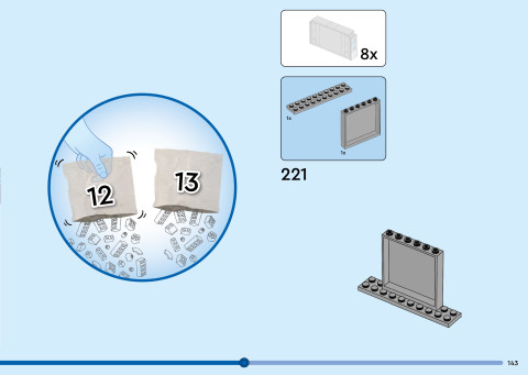 LEGO 40955 instructions page 143 – build guide