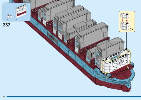 LEGO 40955 instructions page 158 – build guide