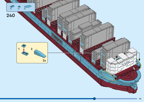 LEGO 40955 instructions page 161 – build guide