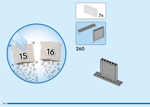 LEGO 40955 instructions page 170 – build guide