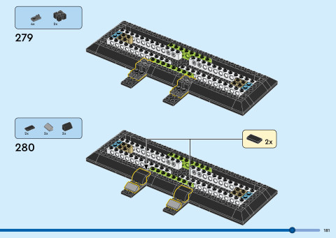 LEGO 40955 instructions page 181 – build guide