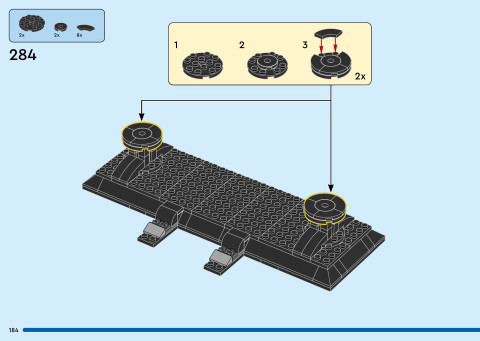 LEGO 40955 instructions page 184 – build guide