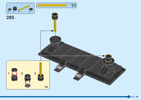 LEGO 40955 instructions page 185 – build guide