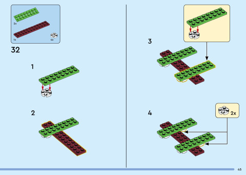 LEGO 40955 instructions page 45 – build guide