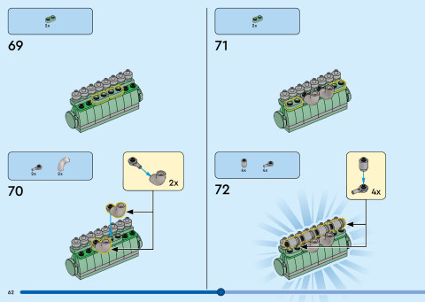 LEGO 40955 instructions page 62 – build guide