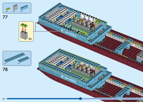 LEGO 40955 instructions page 66 – build guide